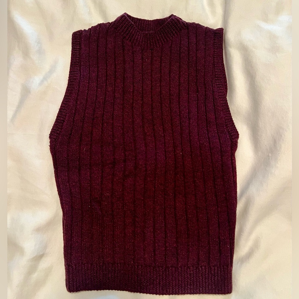 American Apparel Knit Sleeveless Sweater Vest